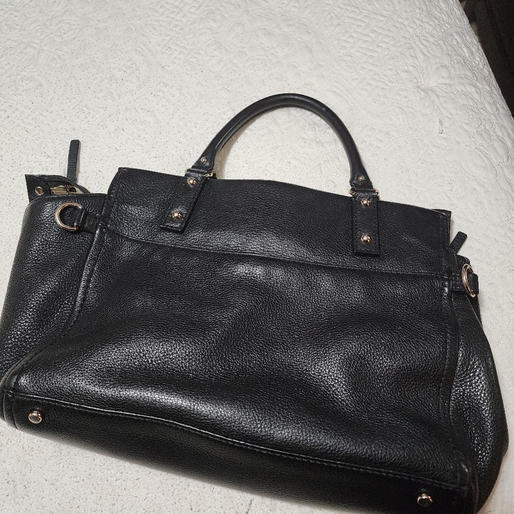 Black leather handbag - Picture 5 of 5